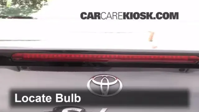 2002 Toyota Solara SLE 3.0L V6 Coupe Luces Luz de freno central (reemplazar foco)